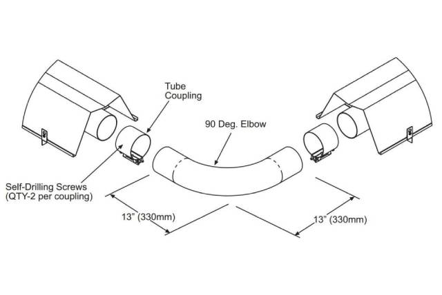 90Elbow, for SIS or SPS series