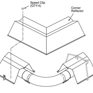 Corner Reflector, for SIS or SPS series