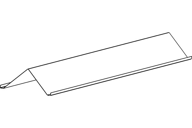 Deflector Kit to reduce clearance to combustibles below the heater for SIS series heaters (10ft long with predrilled holes)