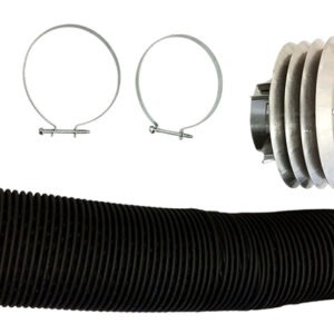4″ Combustion Air Kit for SPS/U Series (includes 4″ combustion air cap, 2′ long 4″ flexible air inlet hose and 4″ spring tension clamps)