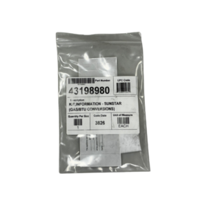 Gas Conversion Kit Label & Instructions